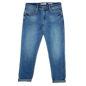 Jeans uomo stretti in fondo alla caviglia elasticizzati Slavati Stretch 56 58 60