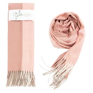Scialle Stola IlFiloNatural Righe Pettinate Rosa
