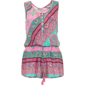 BABA DESIGN Tuta corta GUANABANA DESERT Rosa e Turchese