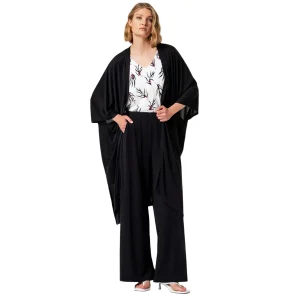 SURKANA Kimono Lungo Nero