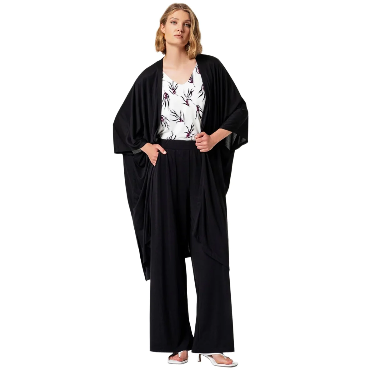 SURKANA Kimono Lungo Nero
