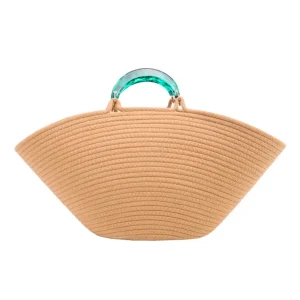 Borsa a mano con manici in resina St.Tropez
