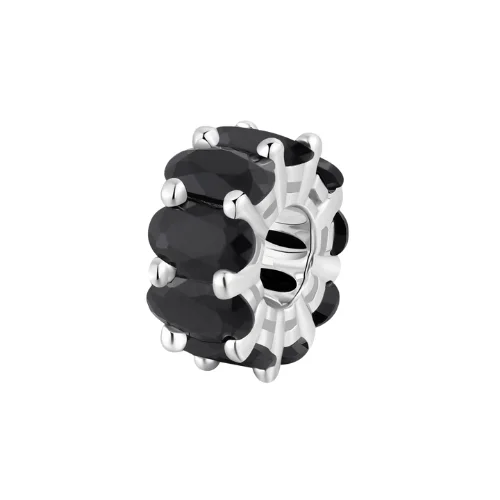 Charm Brosway In Argento 925 Con Cubic Zirconia Neri Ovali Fancy