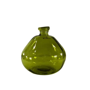 Vaso Ambroso In Vetro Verde Sanchillez
