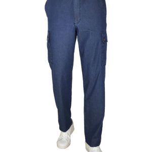 SEA BARRIER Jeans Pantalone Leggero Lungo Uomo Art Darcy con TASCONI Elastico Tela M L XL XXL XXXL