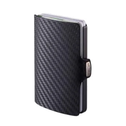 Portafoglio I Clip In Pelle Carbon Black