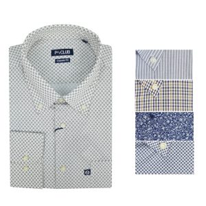 Camicia Uomo 100 puro cotone taglie forti manica lunga taschino xxxl 3xl 4xl 5xl